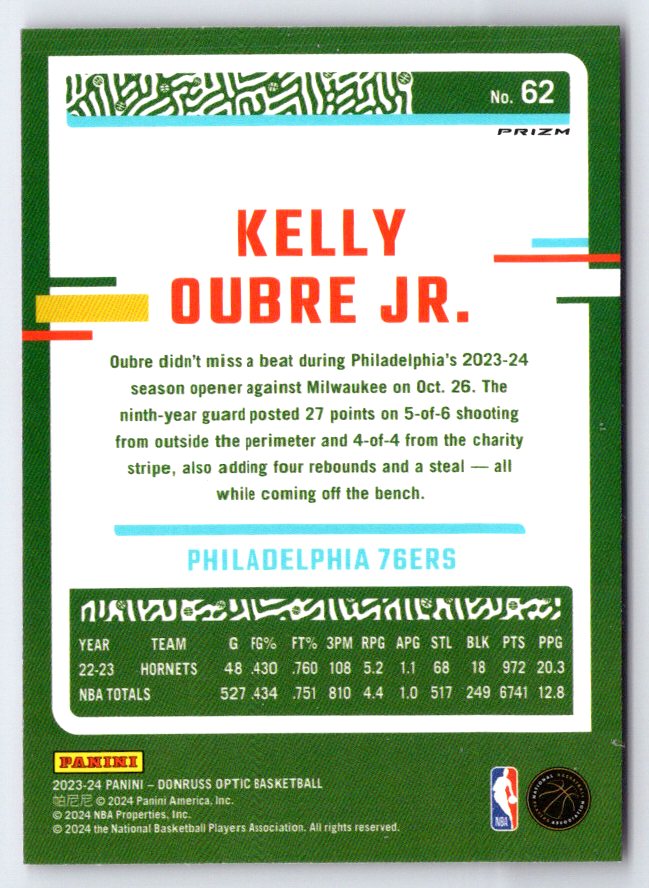 2023-24 Donruss Optic #62 Kelly Oubre Jr.