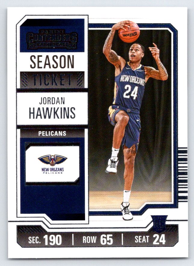2023-24 Panini Contenders #76 Jordan Hawkins RC Rookie