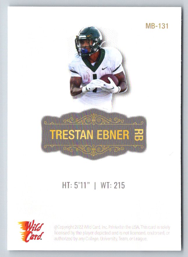 2022 Wild Card Matte #ZMB-131 Trestan Ebner