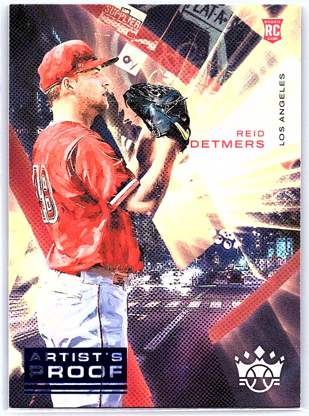 2022 Panini Diamond Kings #94 Reid Detmers Artist's Proof Blue