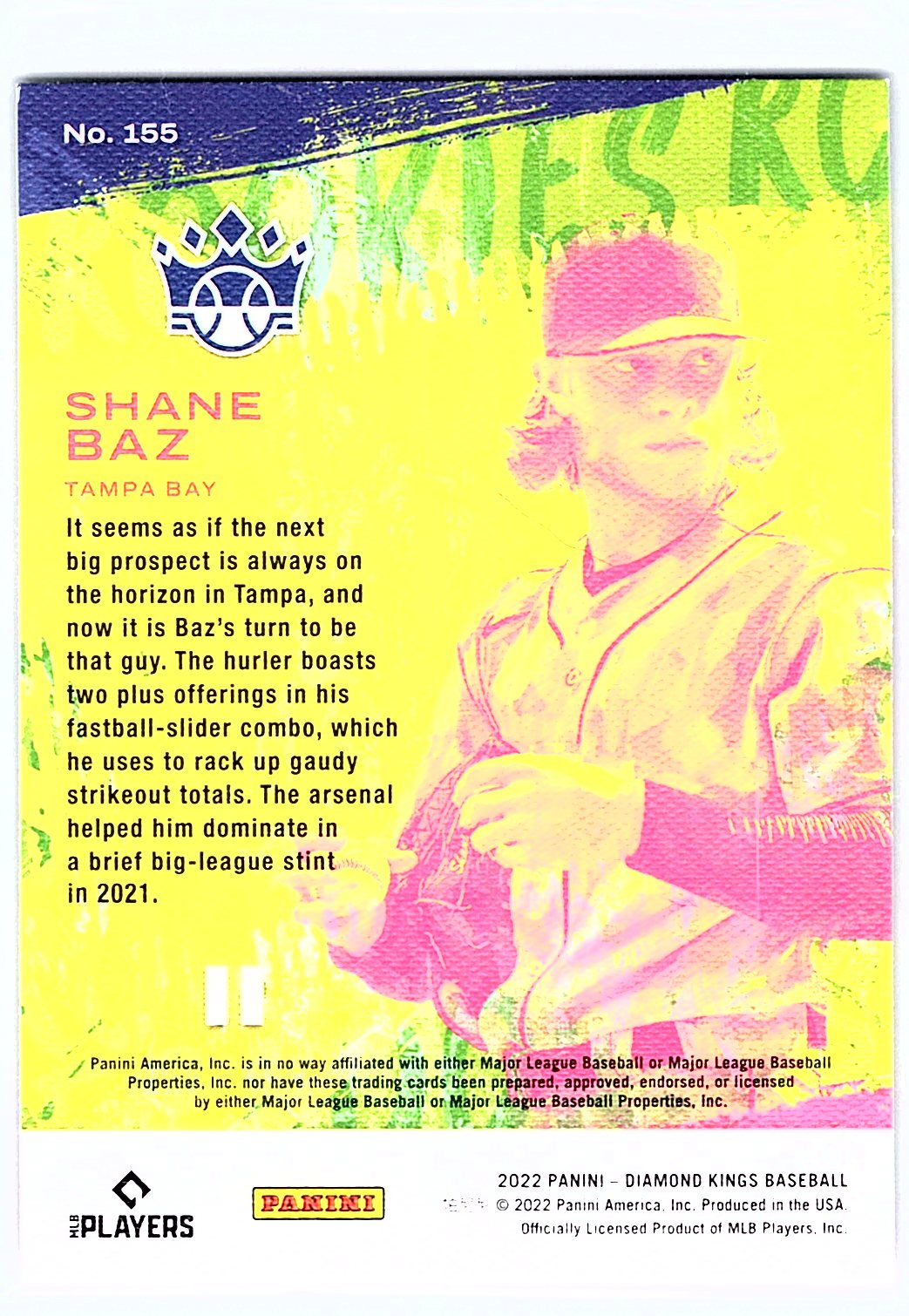 2022 Panini Diamond Kings #155 Shane Baz
