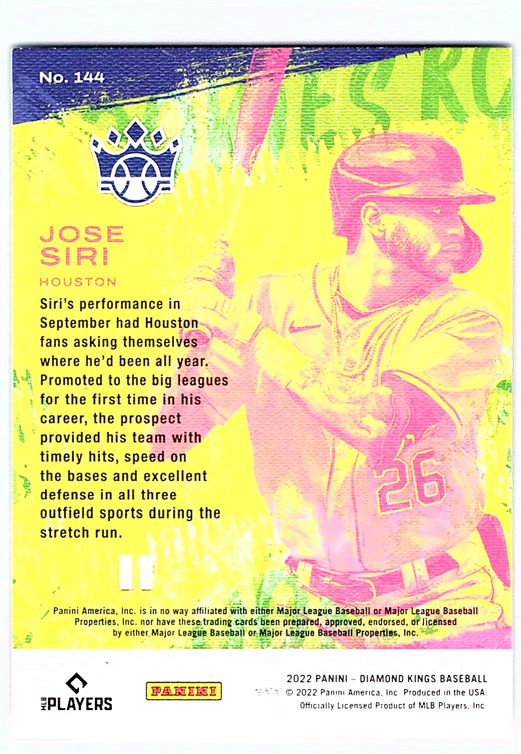 2022 Panini Diamond Kings #144 Jose Siri