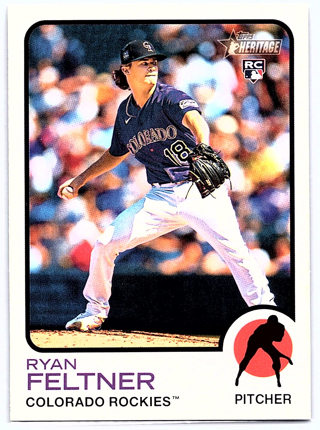 2022 Topps Heritage #707 Ryan Feltner