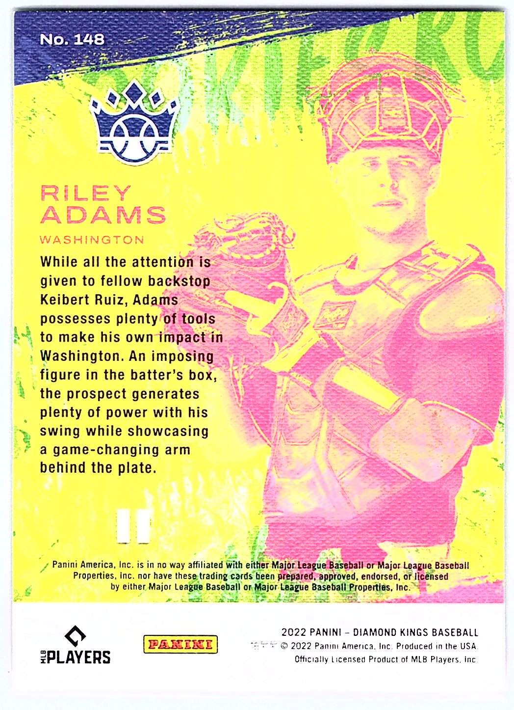 2022 Panini Diamond Kings #148 Riley Adams
