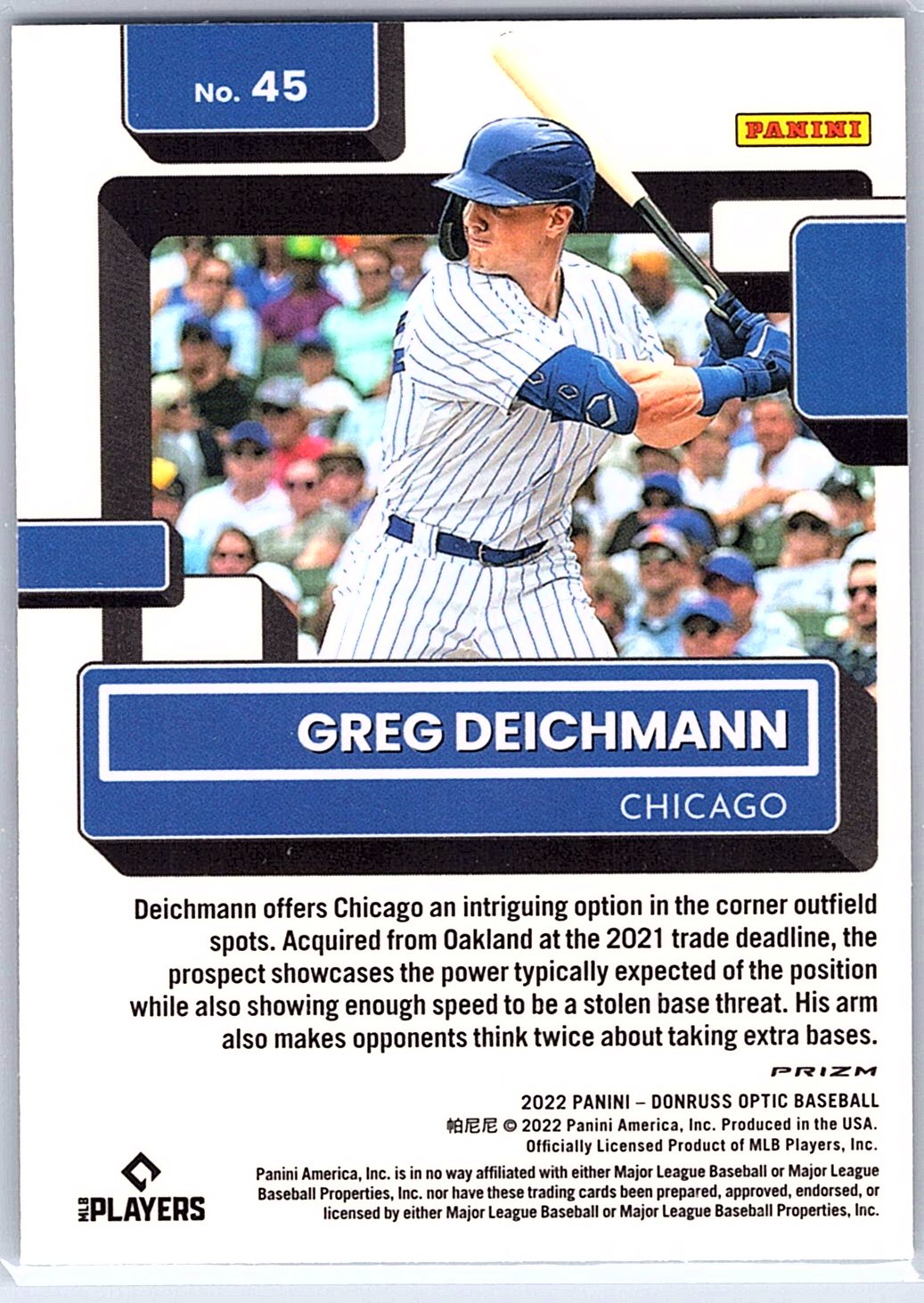 2022 Donruss #45 Greg Deichmann RC Rookie
