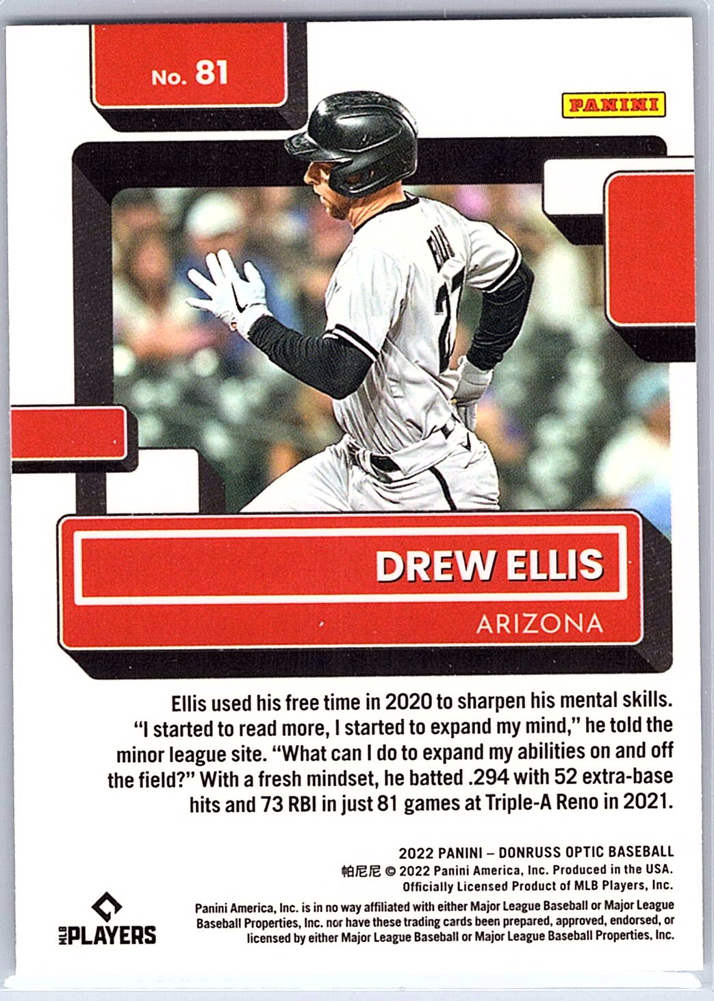 2022 Donruss Optic #81 Drew Ellis RC Rookie