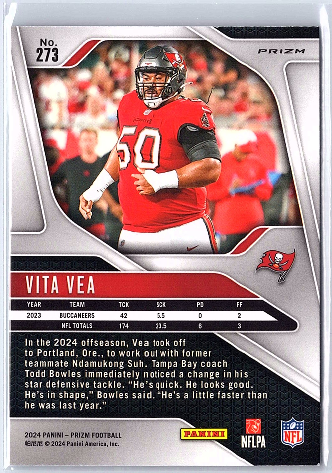 2024 Panini Prizm #273 Vita Vea