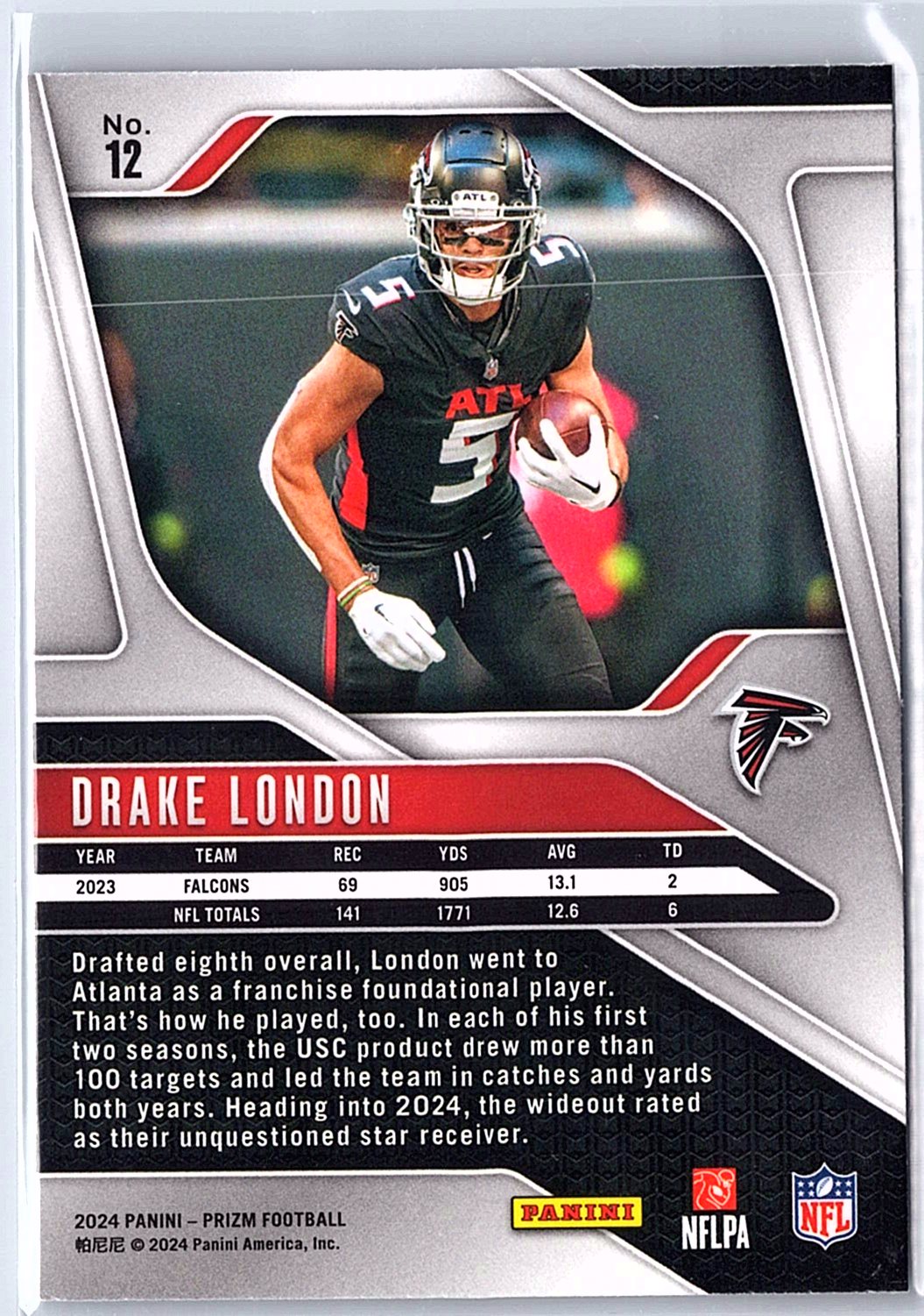 2024 Panini Prizm #12 Drake London