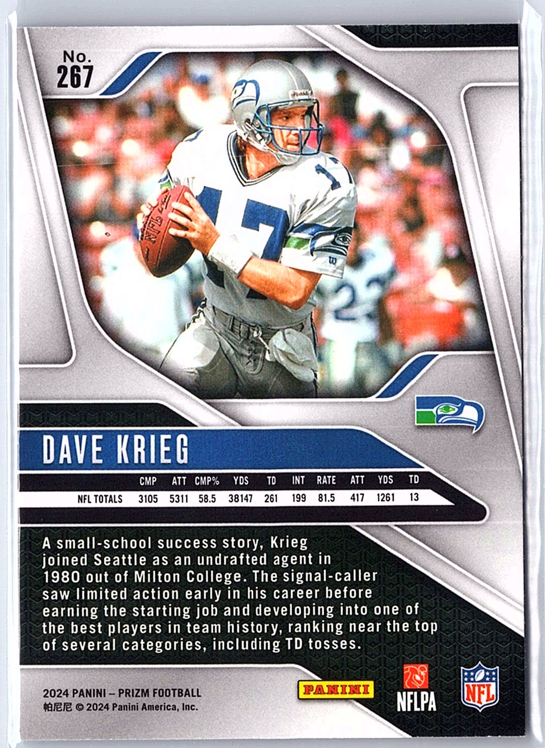 2024 Panini Prizm #267 Dave Krieg
