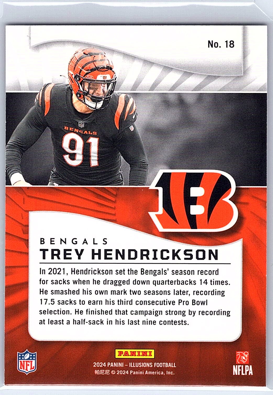 2024 Panini Illusions #18 Trey Hendrickson