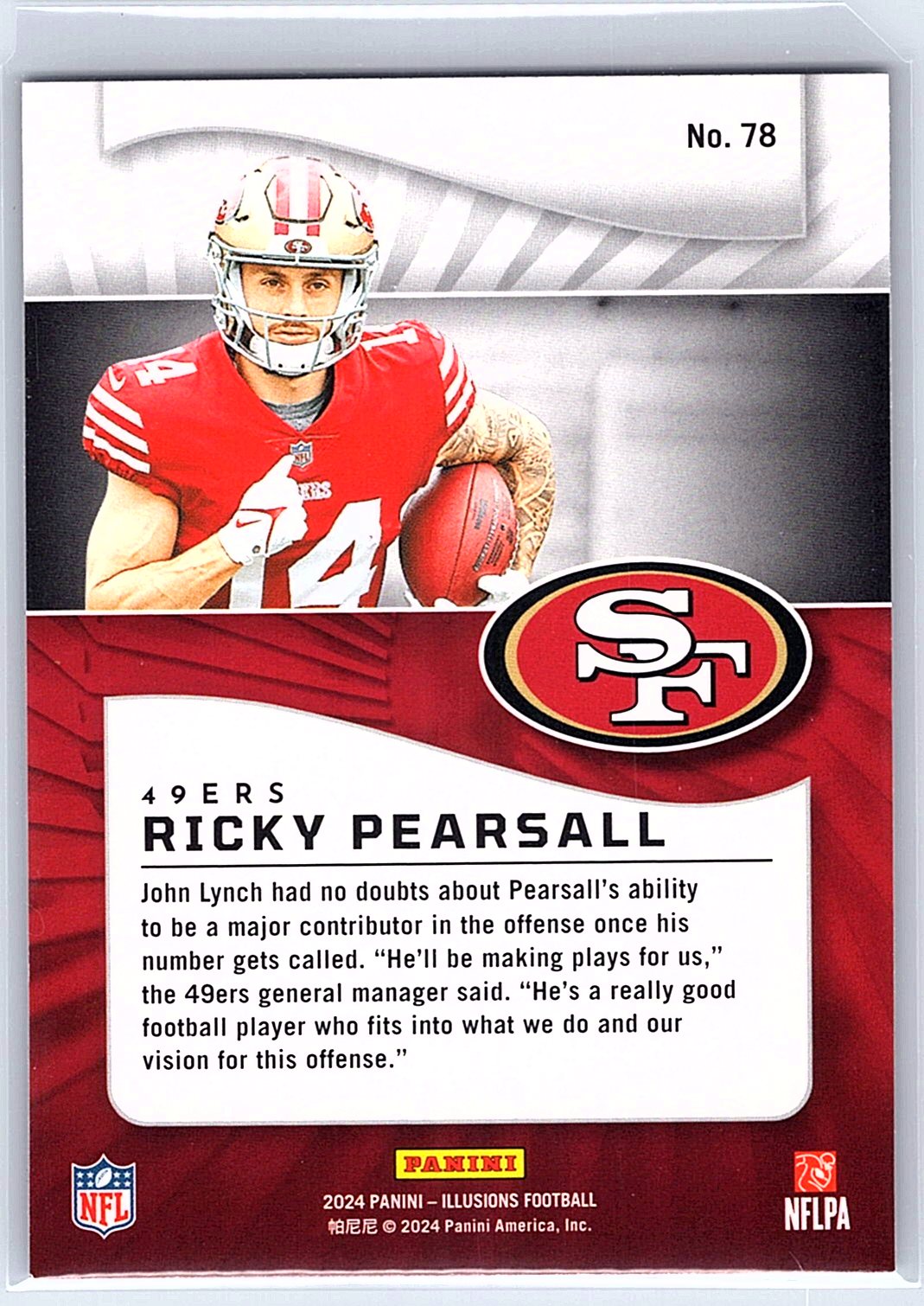 2024 Panini Illusions #78 Ricky Pearsall