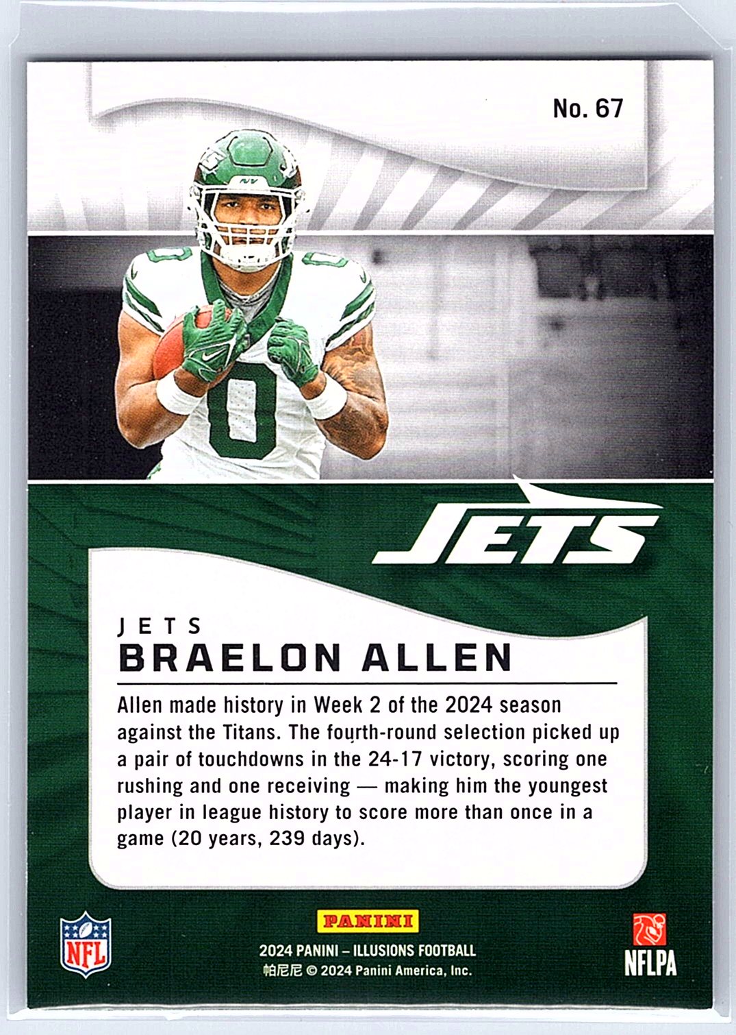 2024 Panini Illusions #67 Braelon Allen