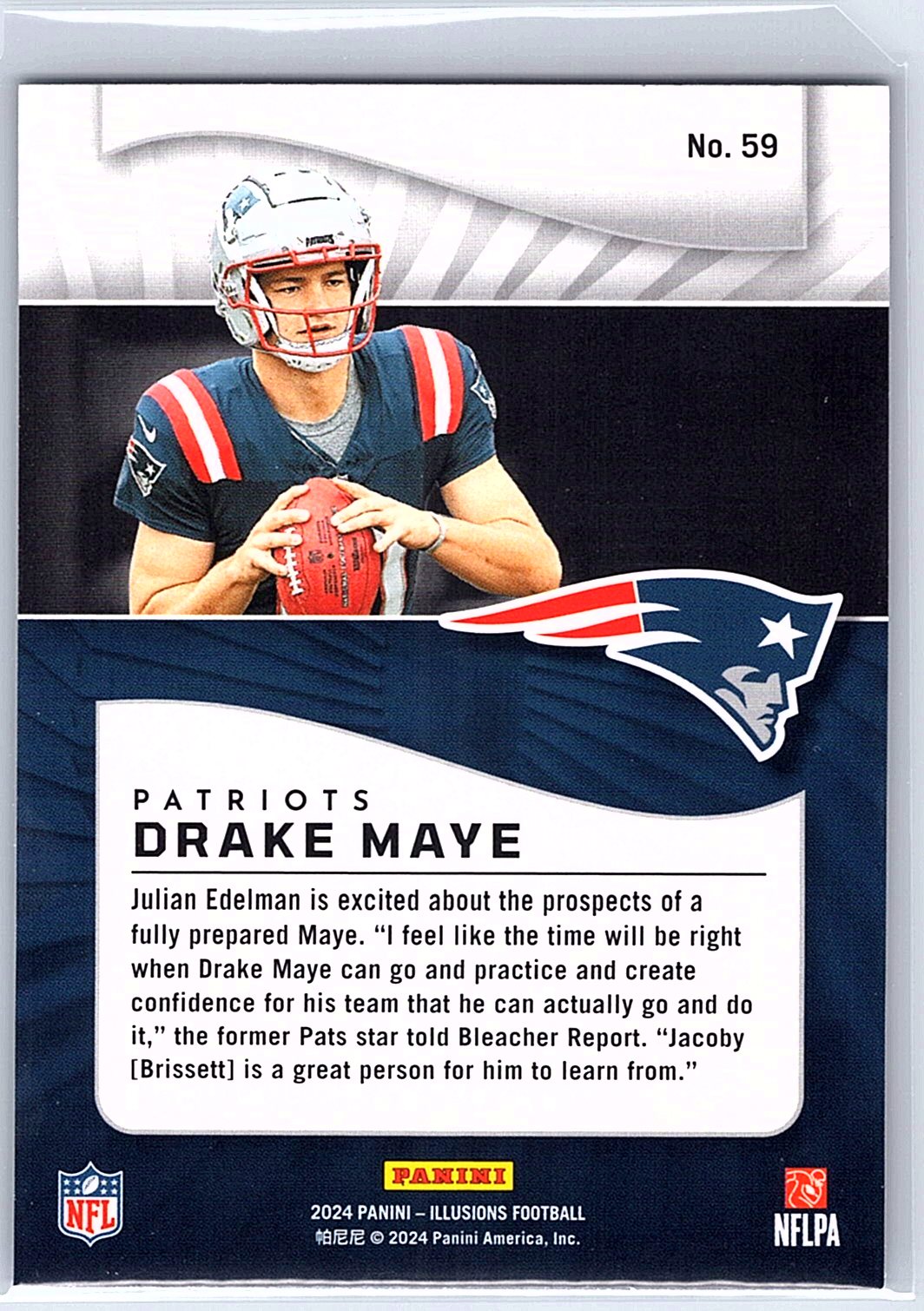 2024 Panini Illusions #59 Drake Maye