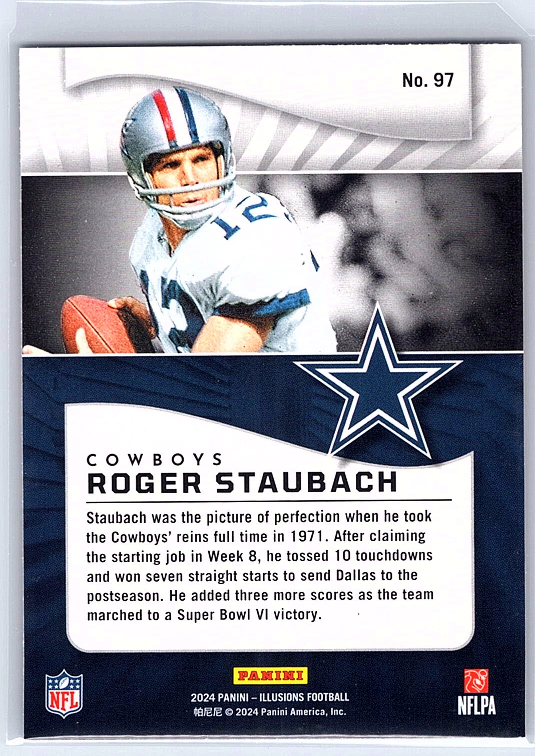 2024 Panini Illusions #97 Roger Staubach