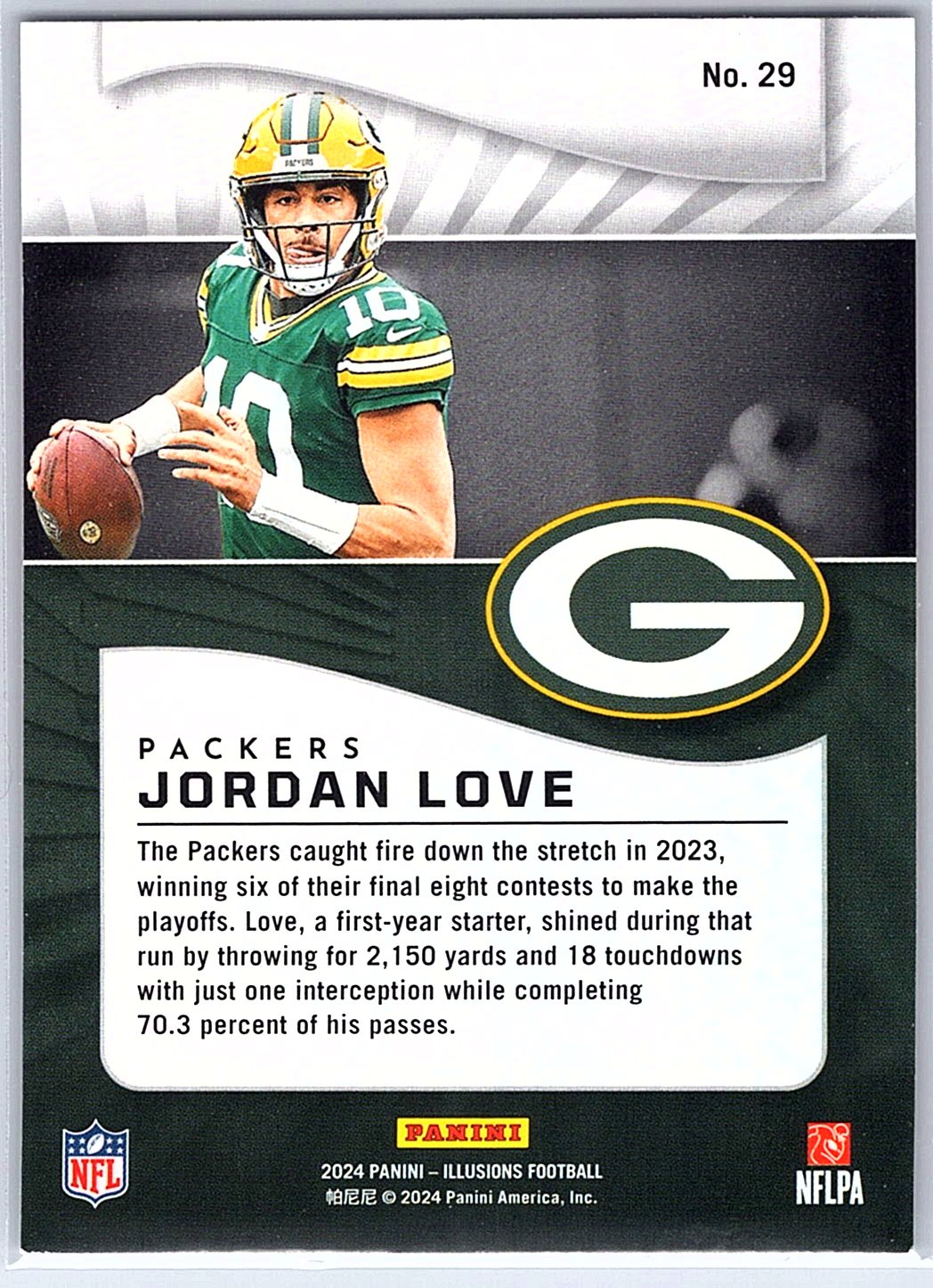 2024 Panini Illusions #29 Jordan Love