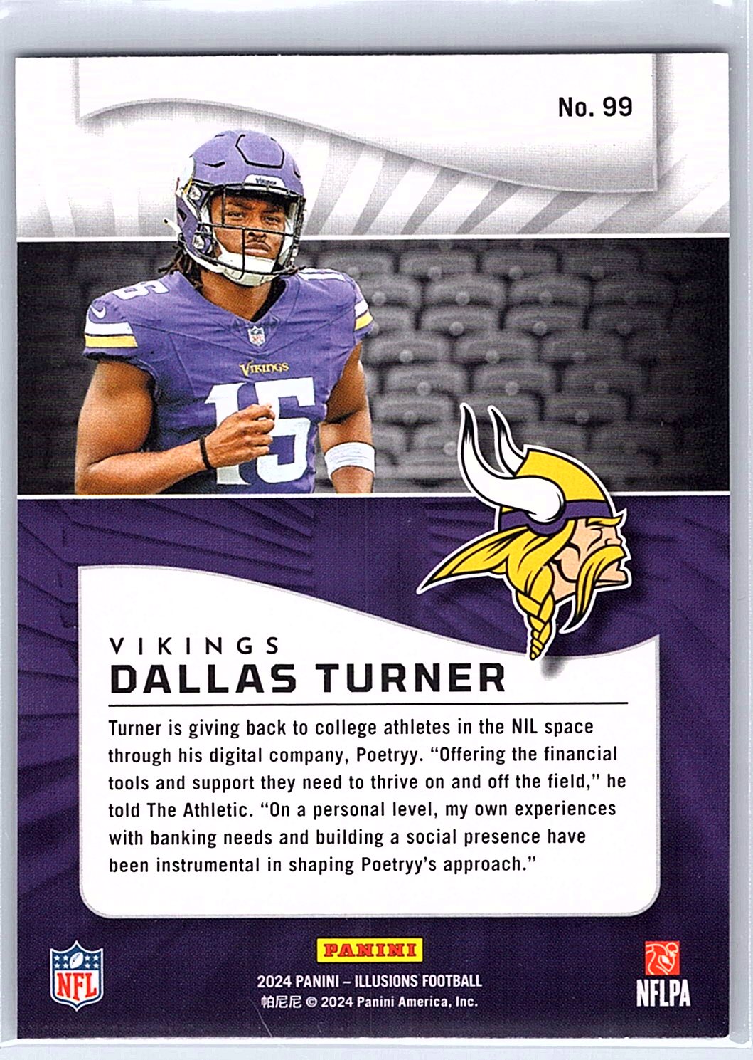 2024 Panini Illusions #99 Dallas Turner