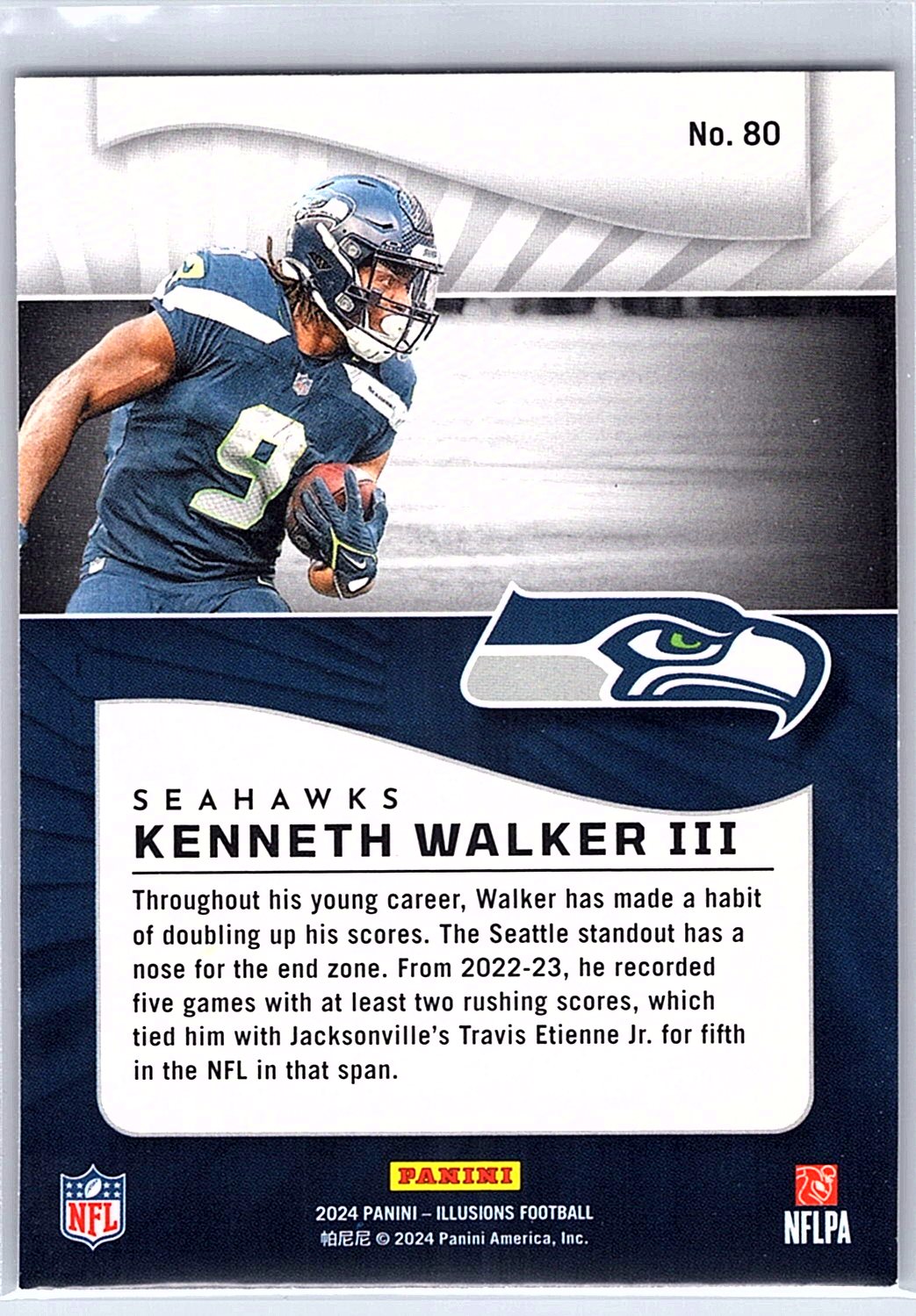2024 Panini Illusions #80 Kenneth Walker III
