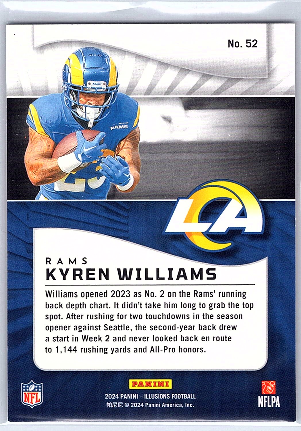 2024 Panini Illusions #52 Kyren Williams