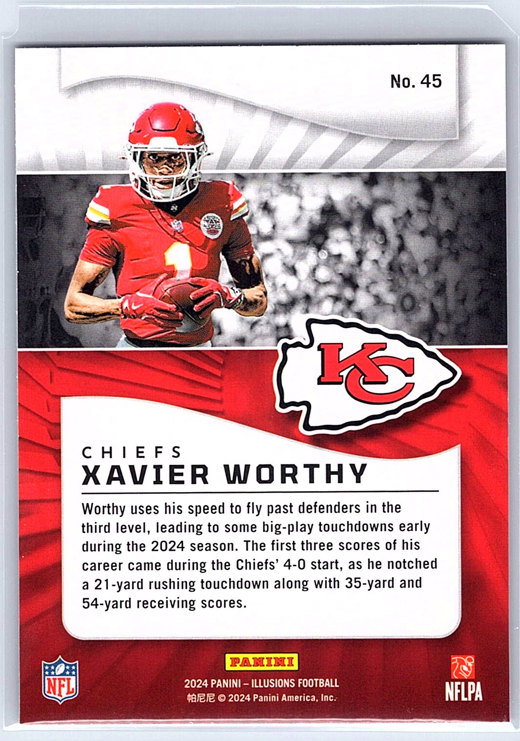 2024 Panini Illusions #45 Xavier Worthy