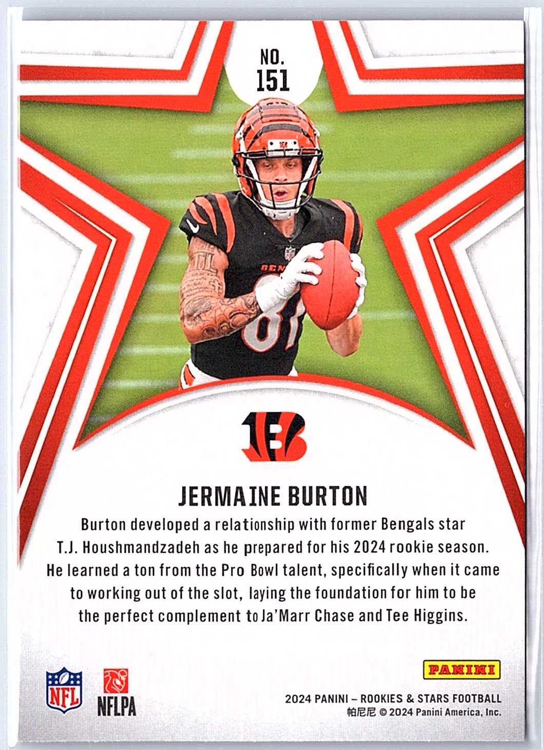 2024 Panini Rookies & Stars #151 Jermaine Burton RC Rookie