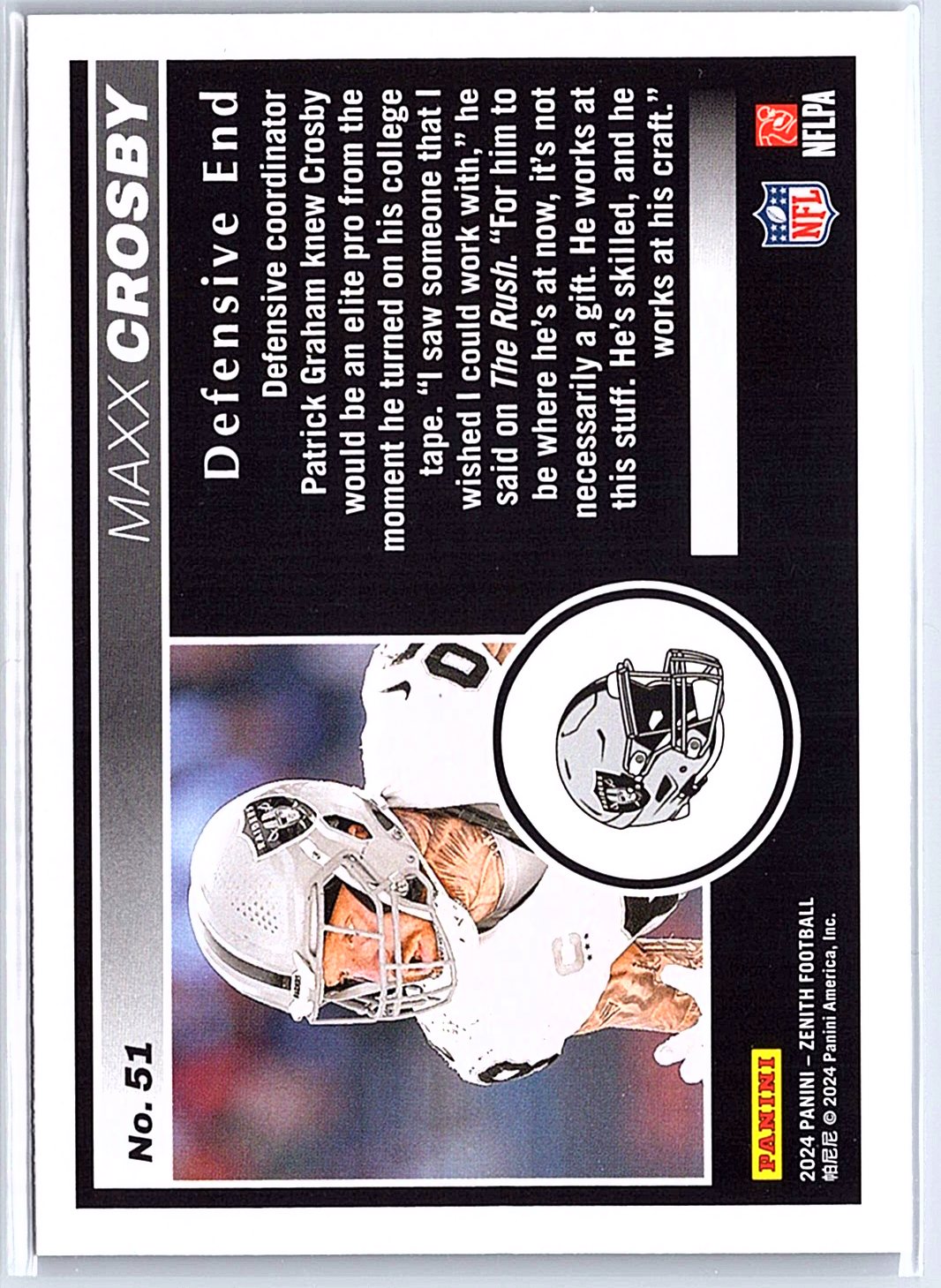 2024 Panini Zenith #51 Maxx Crosby