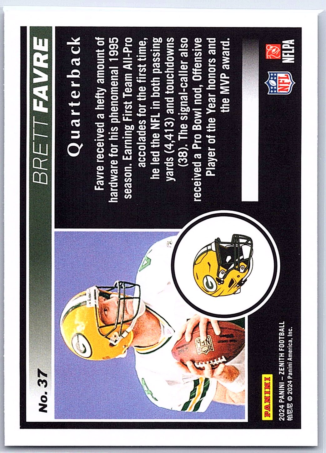 2024 Panini Zenith #37 Brett Favre