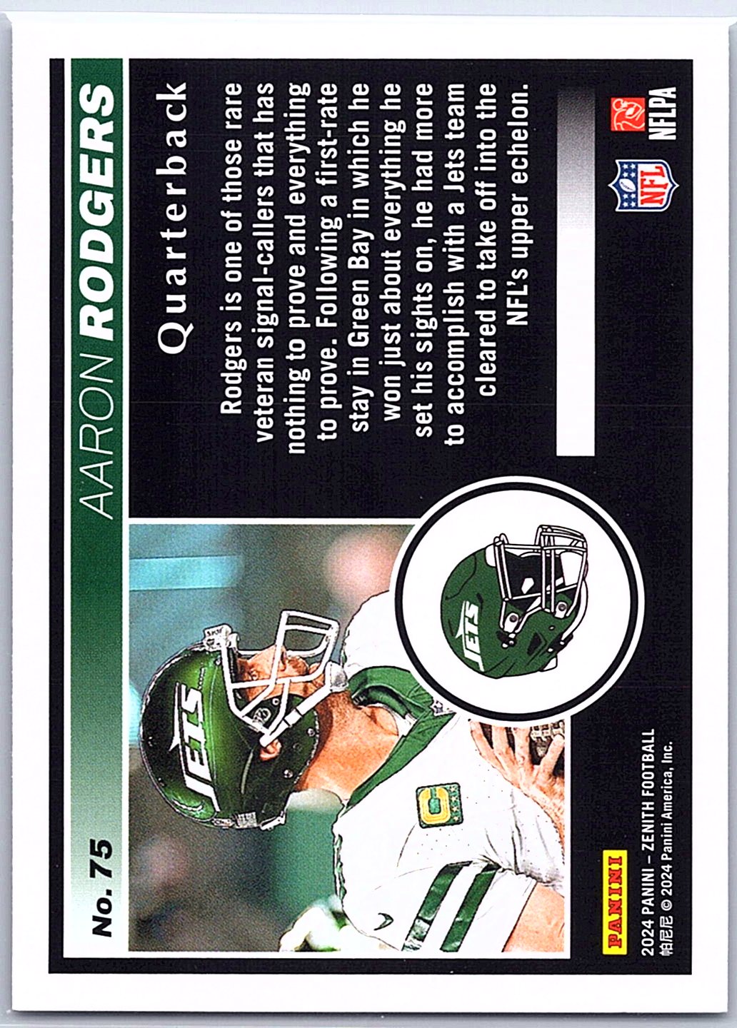 2024 Panini Zenith #75 Aaron Rodgers