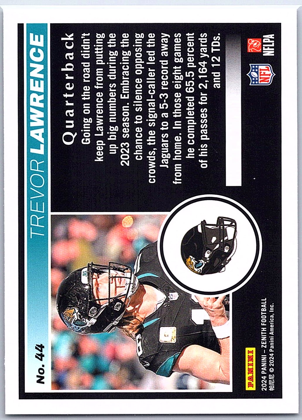2024 Panini Zenith #44 Trevor Lawrence