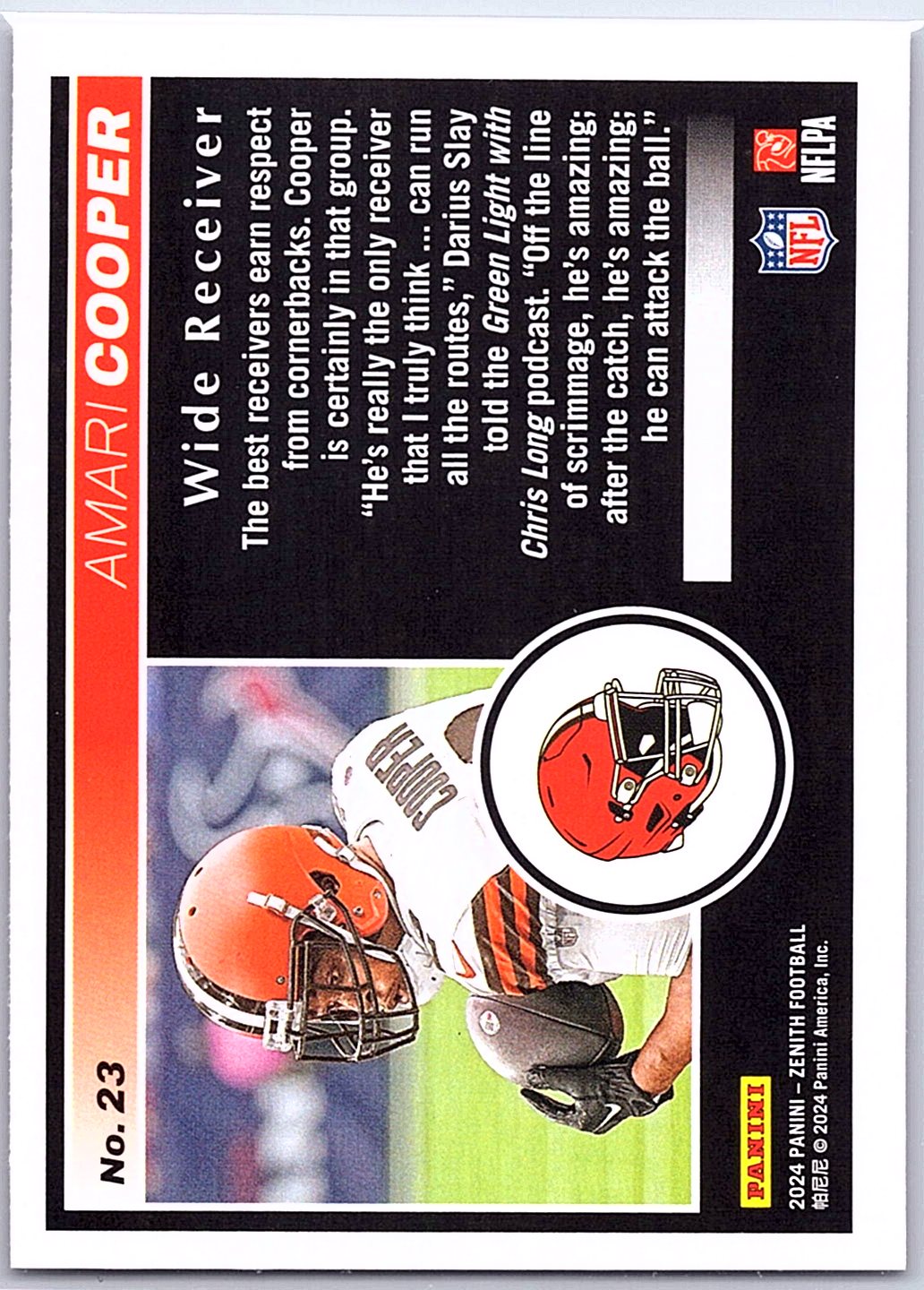 2024 Panini Zenith #23 Amari Cooper
