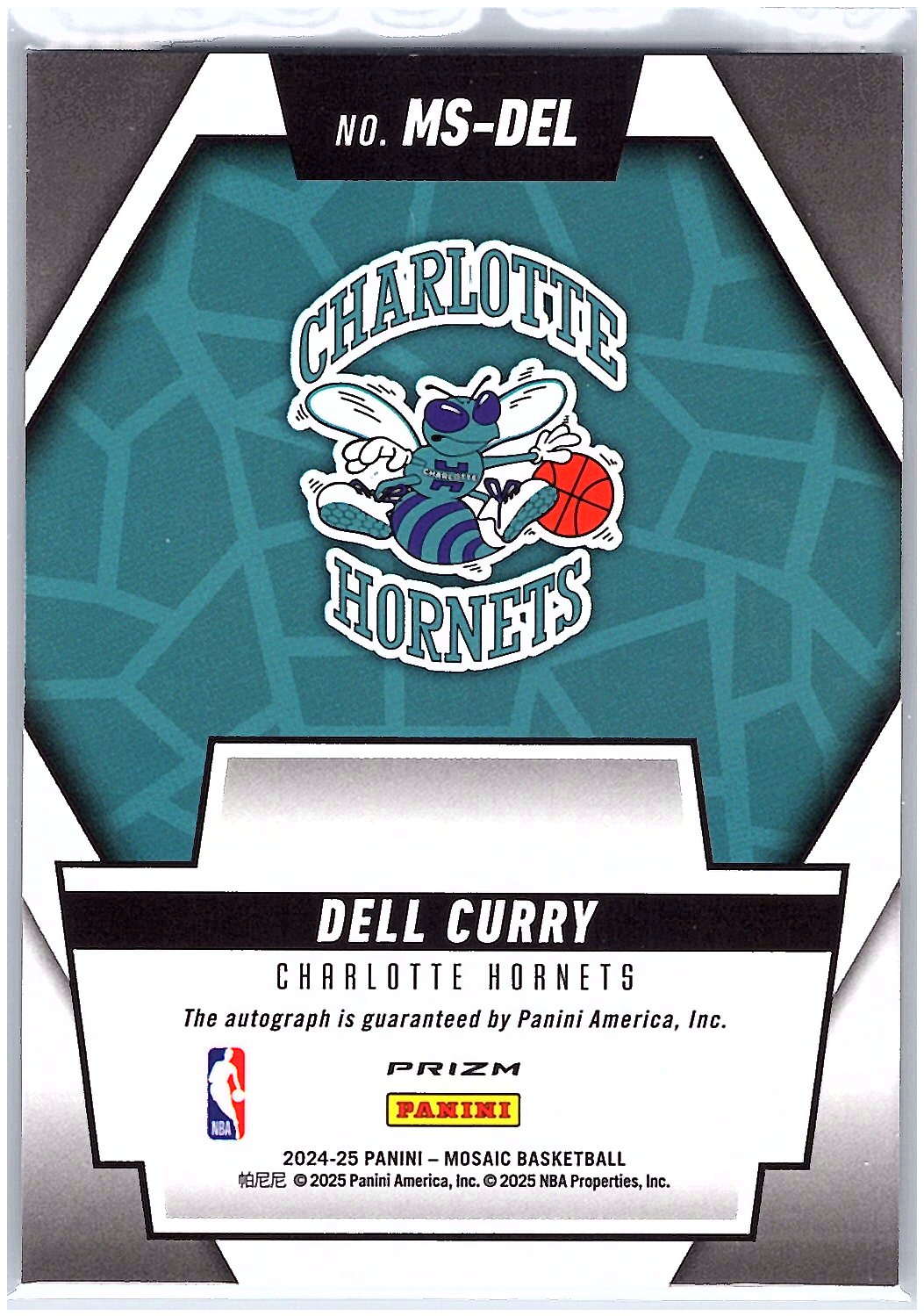 2024-25 Panini Mosaic #MS-DEL Dell Curry Scripts
