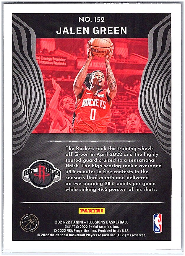 2021-22 Panini Illusions #152 Jalen Green