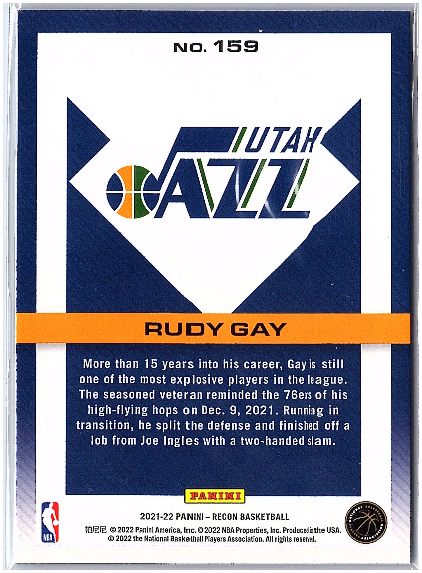 2021-22 Panini Recon #159 Rudy Gay Holo Red #/199
