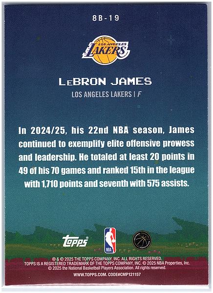 2025-26 Topps #8B-19 LeBron James 8-Bit Ballers