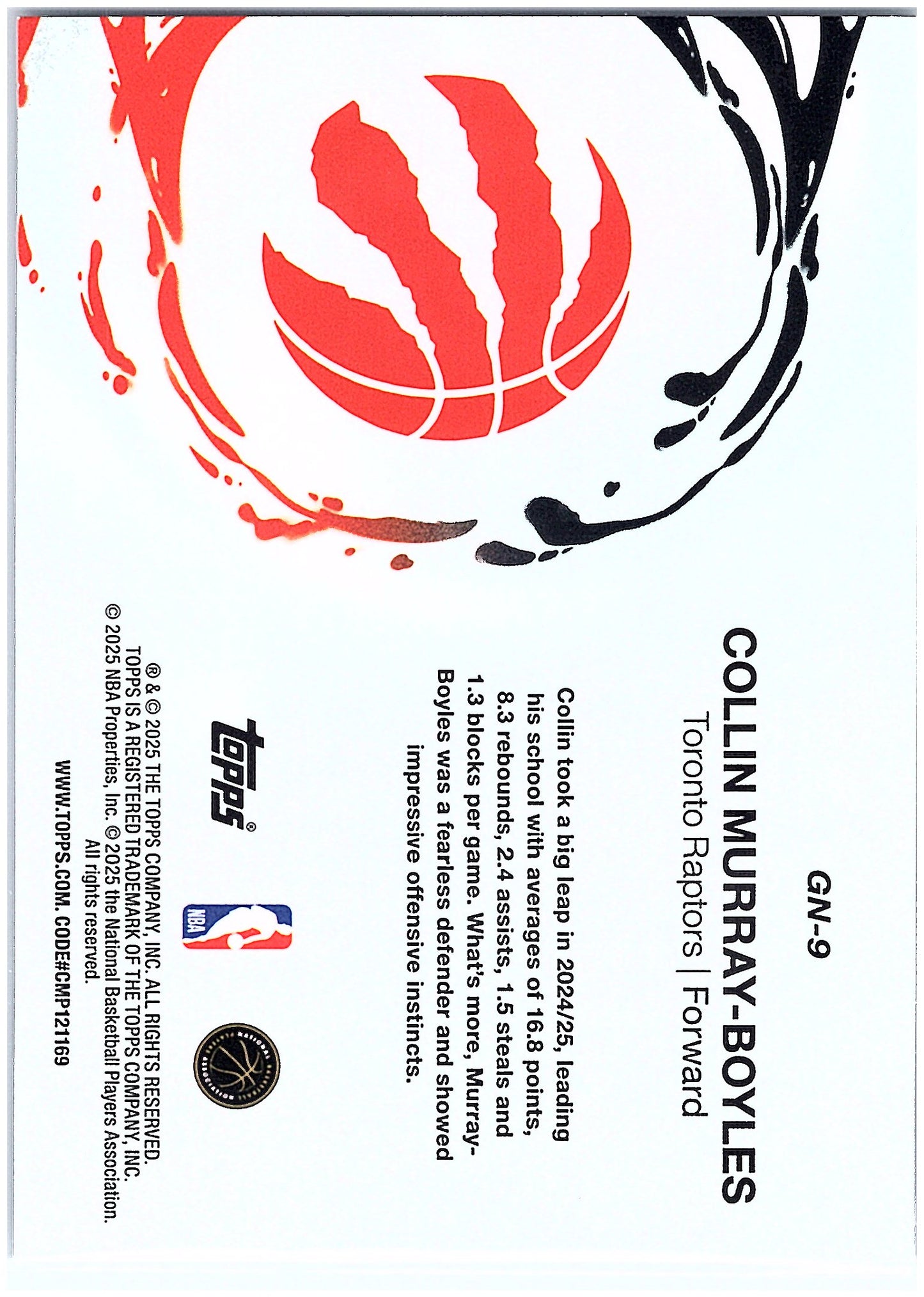 2025-26 Topps #GN-9 Collin Murray-Boyles Generation Now
