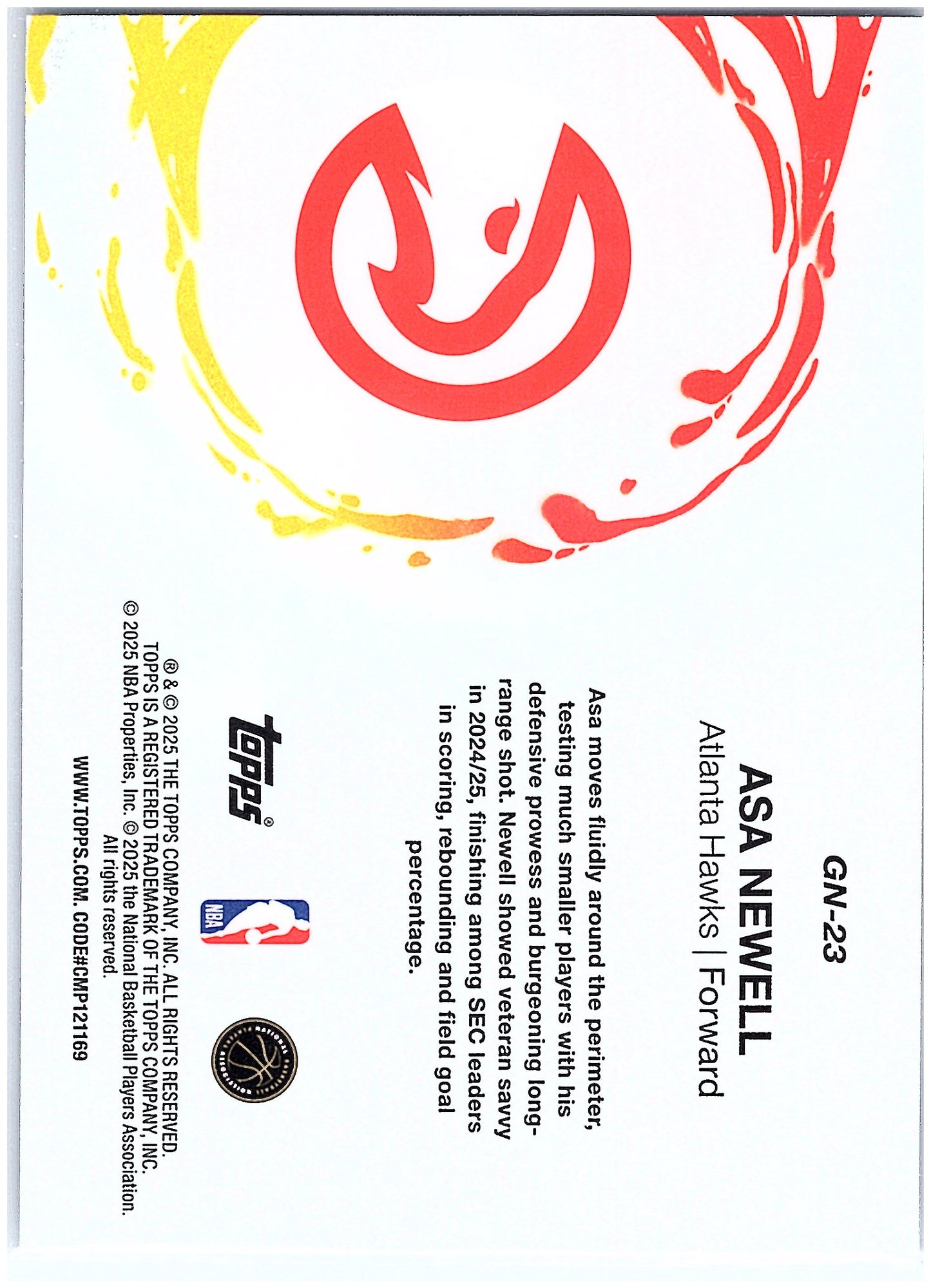 2025-26 Topps #GN-23 Asa Newell Generation Now