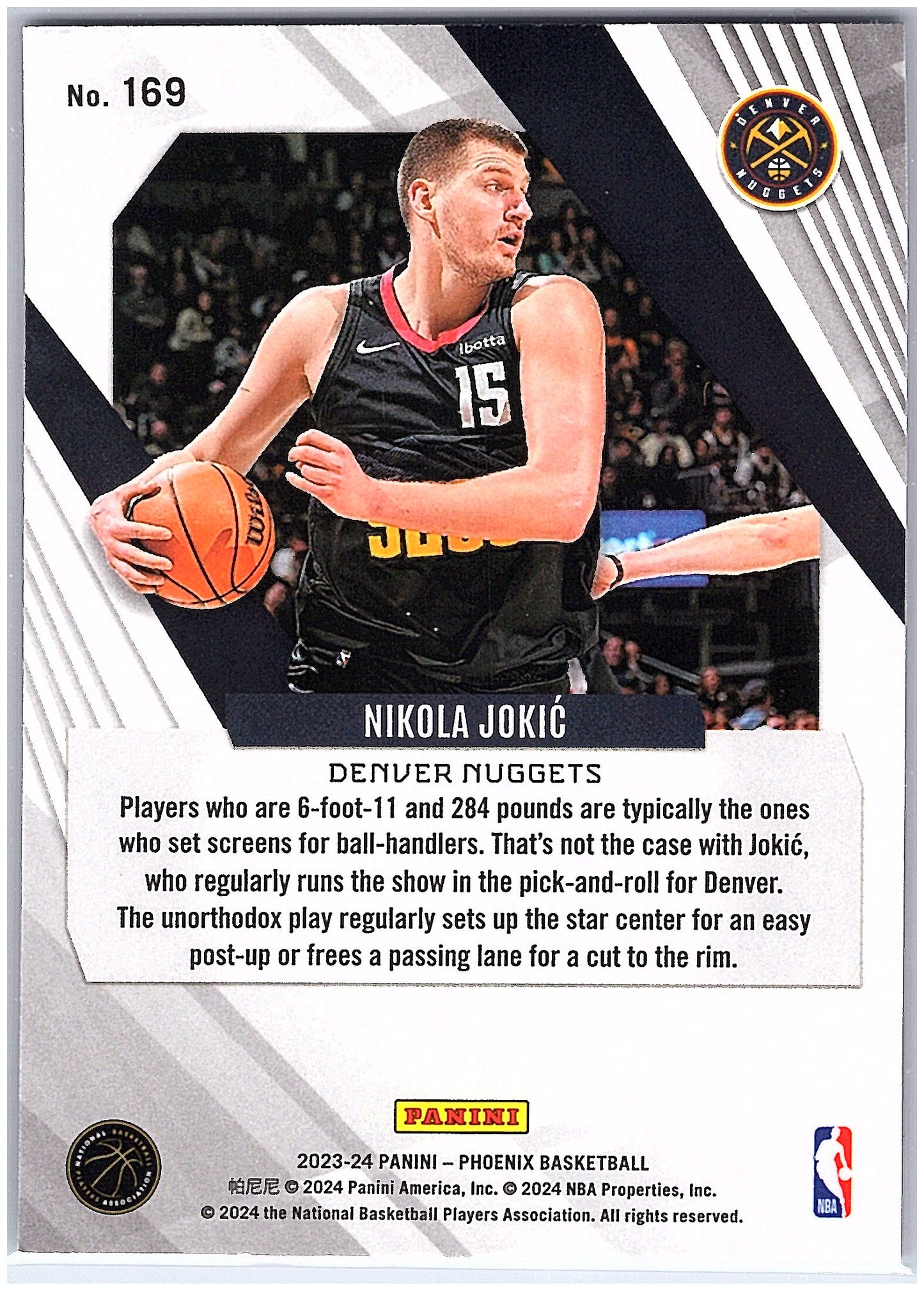 2023-24 Panini Phoenix #169 Nikola Jokic Phoenix Red Ice
