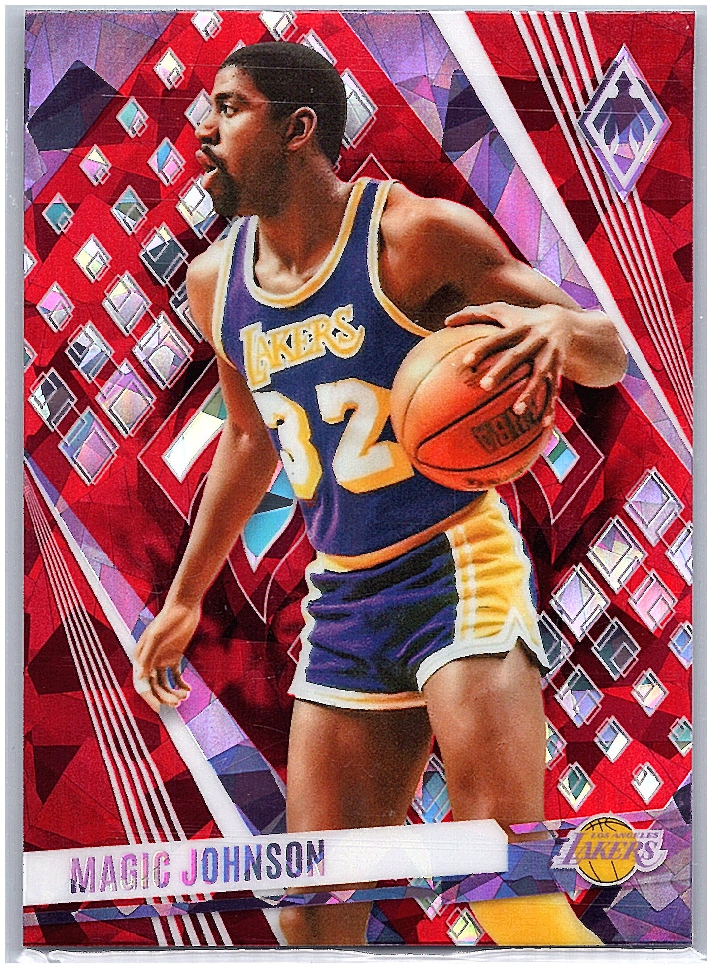 2023-24 Panini Phoenix #80 Magic Johnson Phoenix Red Ice