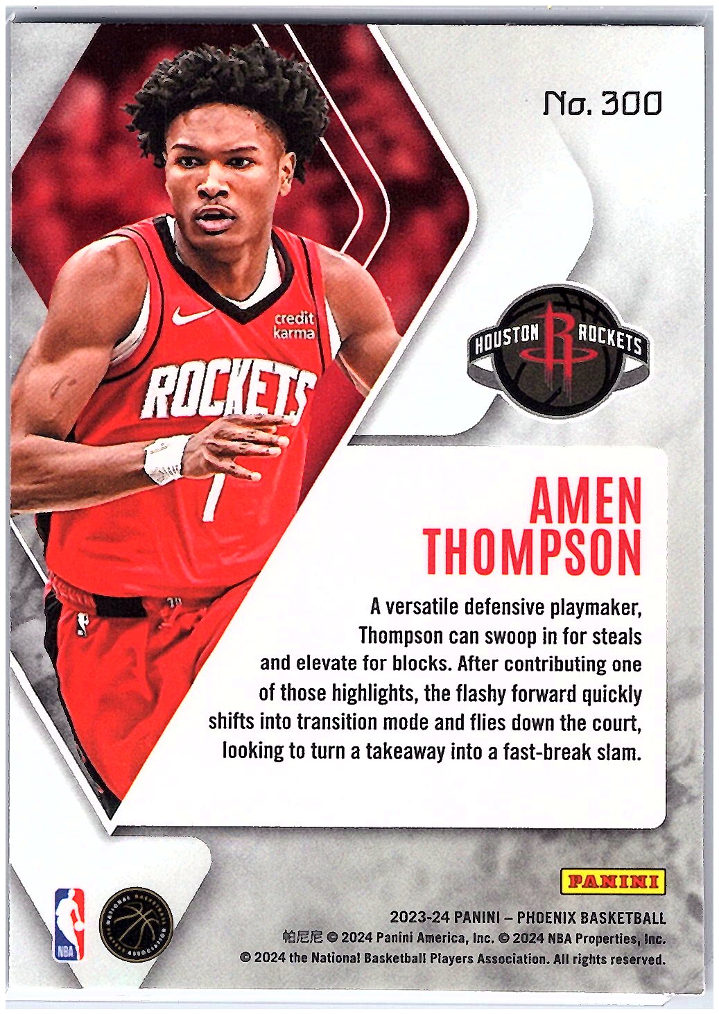 2023-24 Panini Phoenix #300 Amen Thompson