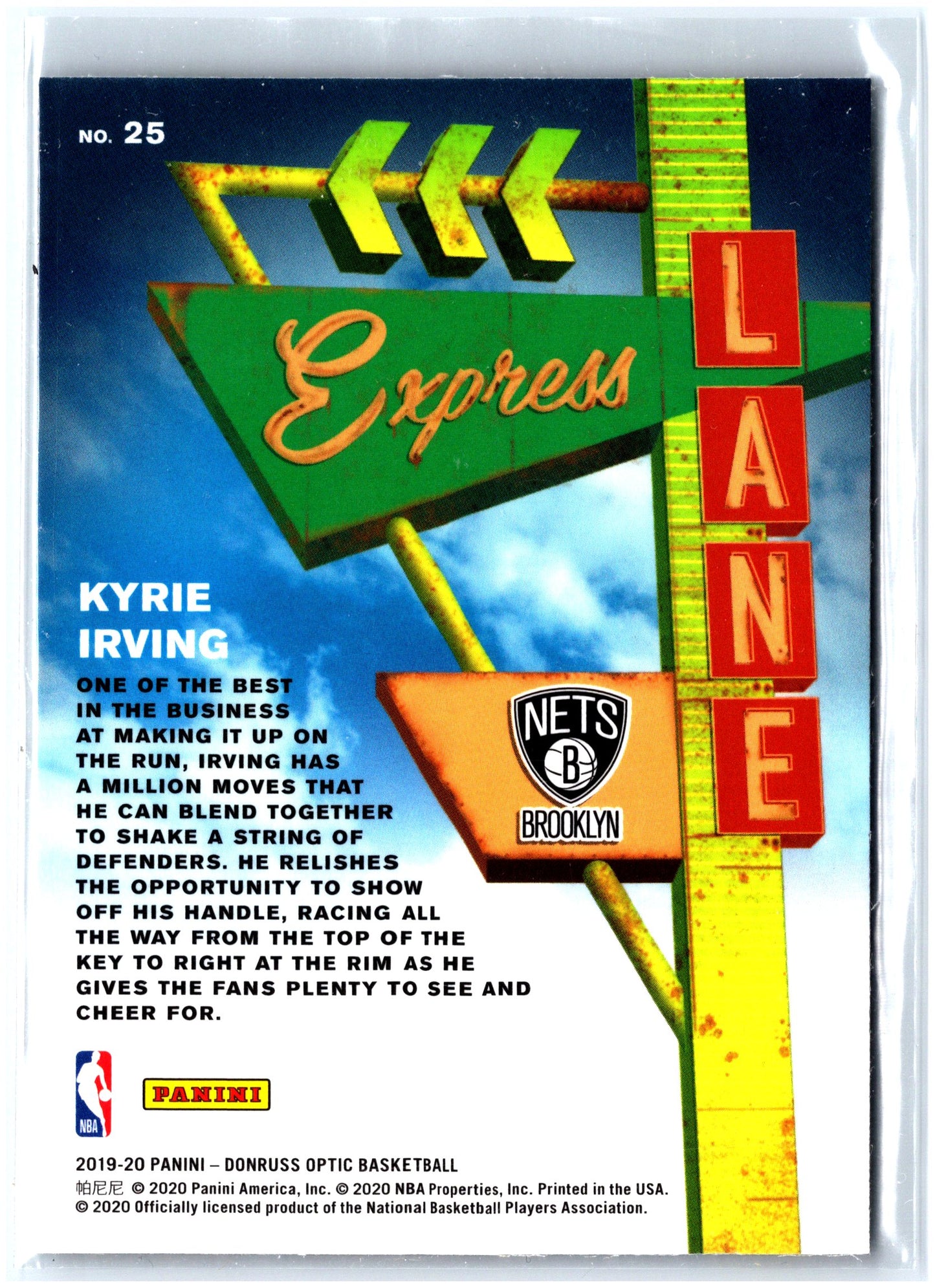 2019-20 Donruss Optic #25 Kyrie Irving Express Lane