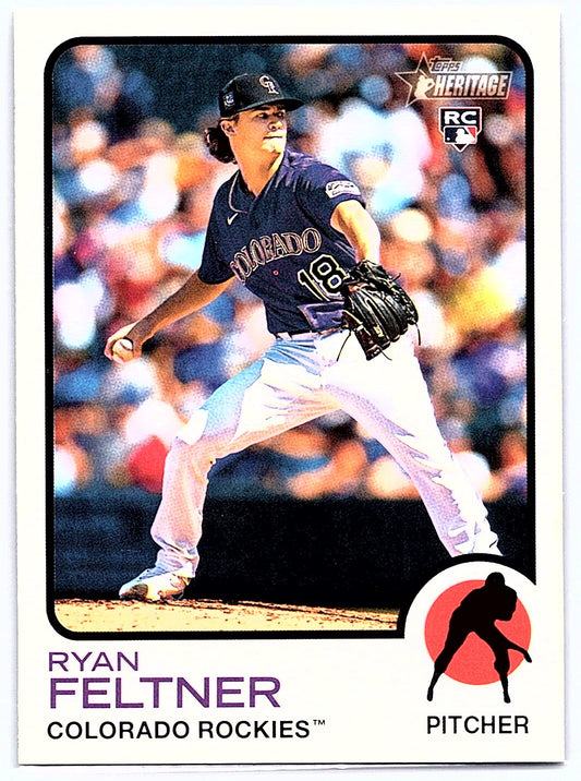 2022 Topps Heritage #707 Ryan Feltner