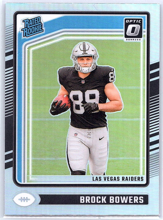 2024 Donruss Optic Brock Bowers #215 Las Vegas Raiders