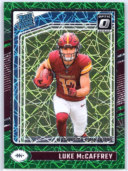 2024 Donruss Optic Luke McCaffrey #268 Washington Commanders