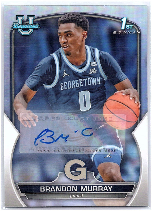 2022-23 Bowman #40 Brandon Murray Chrome Prospect Autographs Refractor