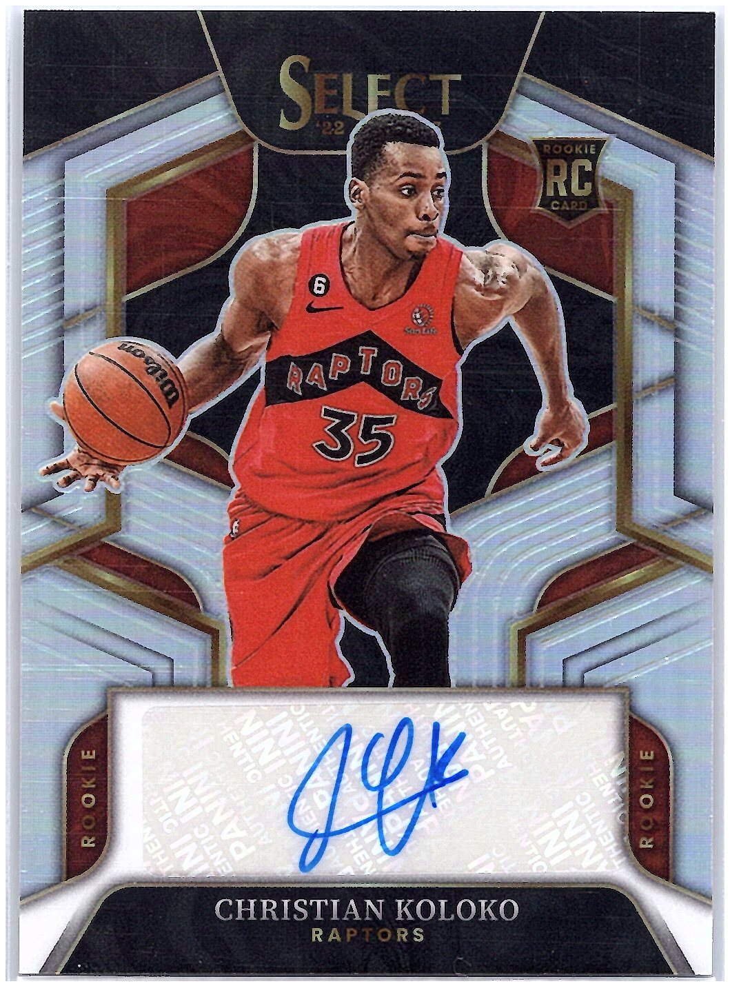 2022-23 Panini Select #RS-CKK Christian Koloko Rookie Signatures #/249