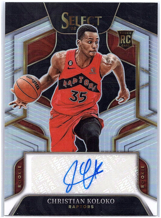 2022-23 Panini Select #RS-CKK Christian Koloko Rookie Signatures #/249