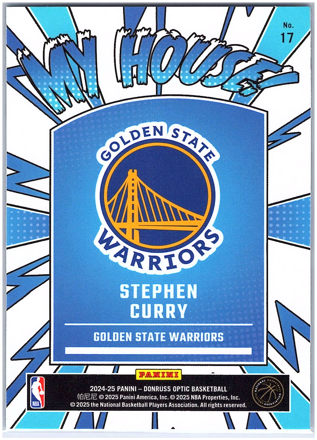 2024-25 Donruss Optic #17 Stephen Curry My House