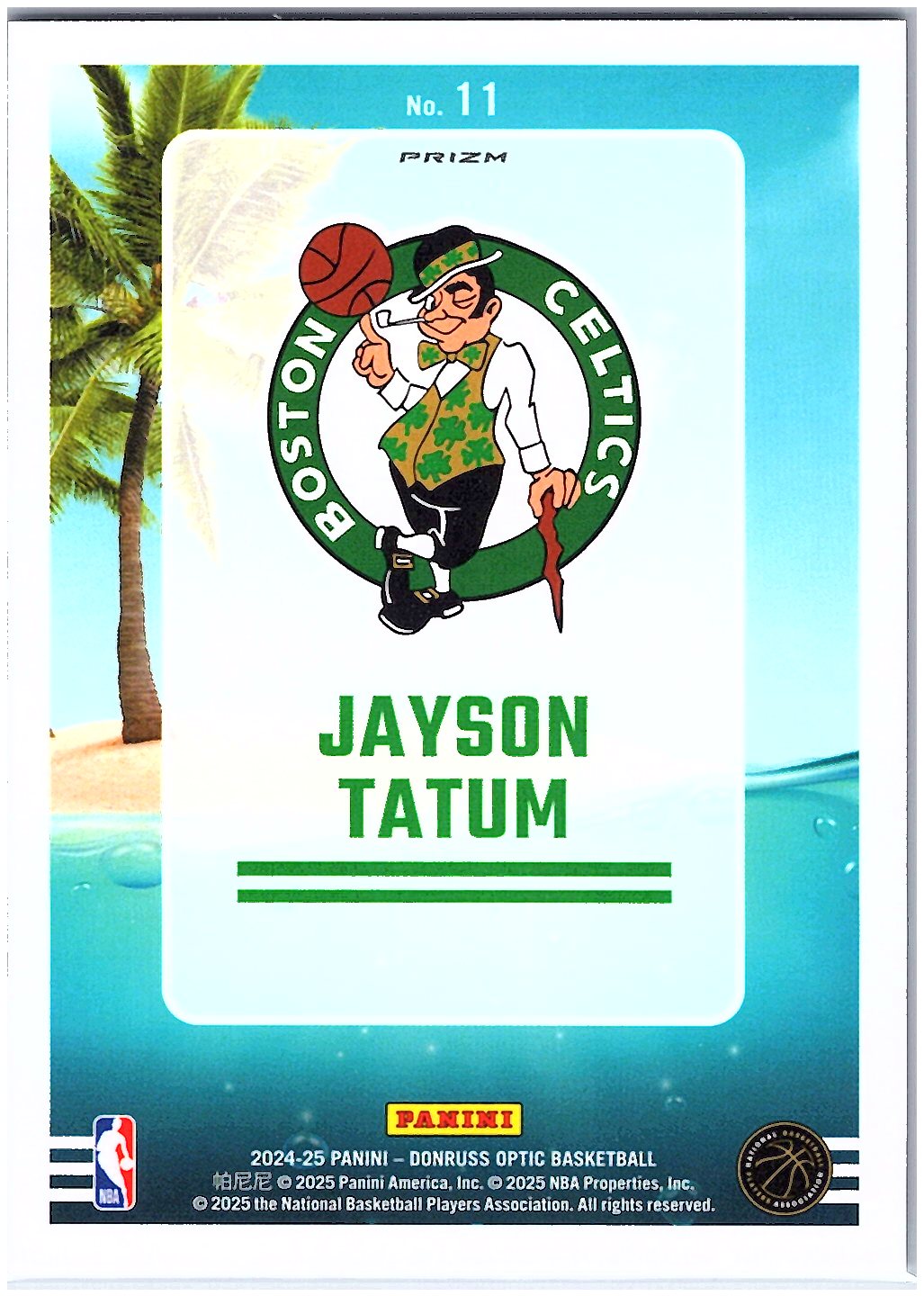 2024-25 Donruss Optic #11 Jayson Tatum Splash! Purple