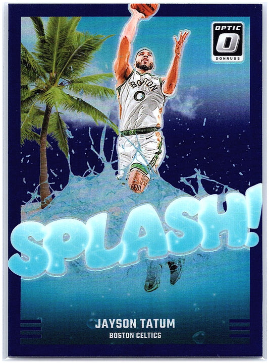 2024-25 Donruss Optic #11 Jayson Tatum Splash! Purple