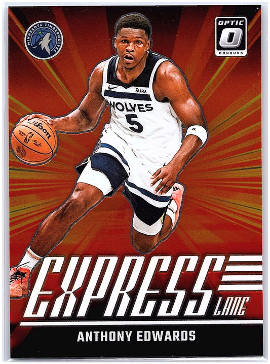 2024-25 Donruss Optic #7 Anthony Edwards Express Lane