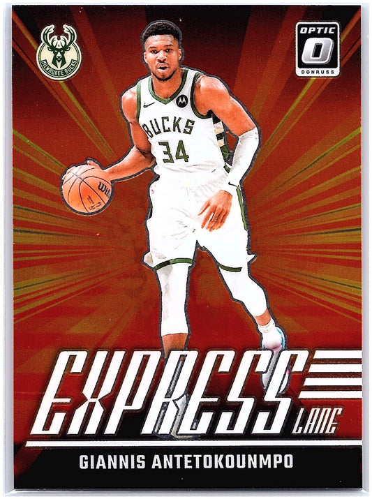 2024-25 Donruss Optic #22 Giannis Antetokounmpo Express Lane
